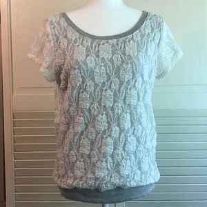 Bordeaux | Los Angeles Anthropologie Lace Top